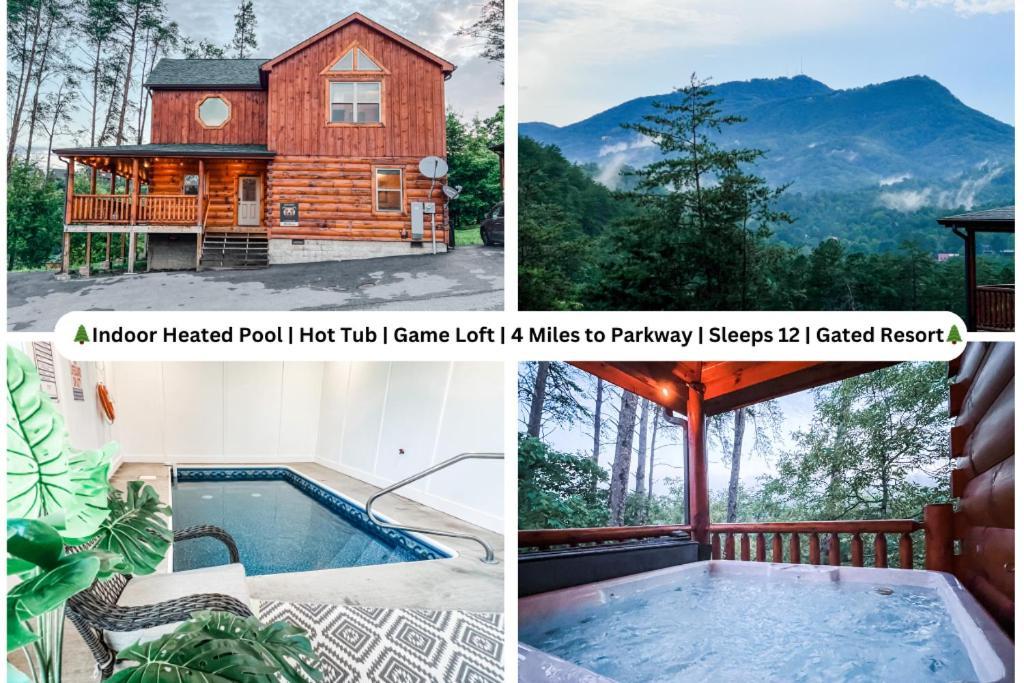 Indoor Heated Pool Hot Tub Cabin 塞维尔维尔 外观 照片